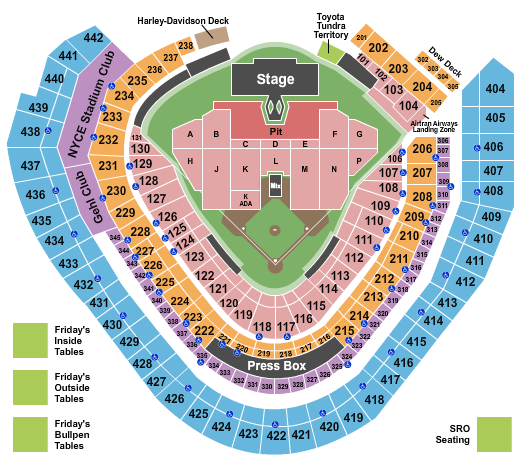 Chase Field Seating Chart Morgan Wallen